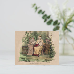 Vintage La Bonne Mere (Die Gute Mutter), Restaurie Feiertagspostkarte