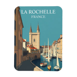 Vintage La Rochelle Frankreich Reise Souvenir Magnet
