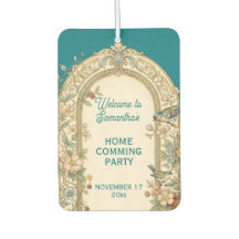 Vintage-Label mit farbigen Blumen 55 + Ihr Text