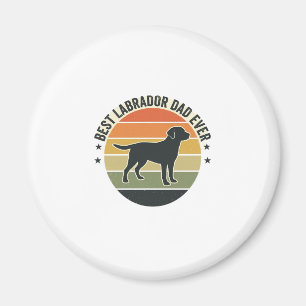 Vintage Labrador Dad Sonnenuntergang Hund Vektor S Magnet