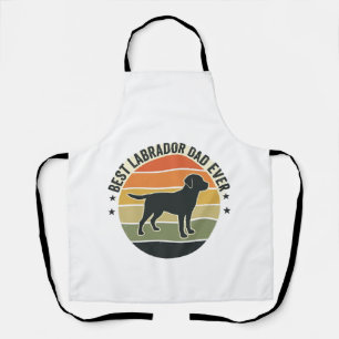 Vintage Labrador Vater Sonnenuntergang Hund Vektor Schürze
