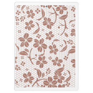 "Vintage Lace" Ästhetik Florale Spiral-Hardcover-K Klemmbrett