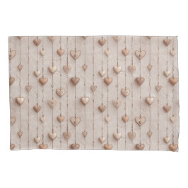 Vintage Lace Heart Strings Kissenbezug