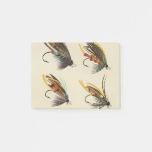 Vintage Lachsfliegen, Insekten, Natur, Insekten Post-it Klebezettel