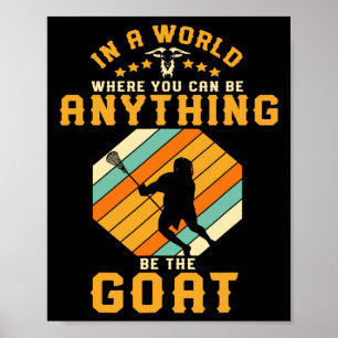 Vintage-Lacrosse Retro Lax Ratte Geschenk Lacrosse Poster