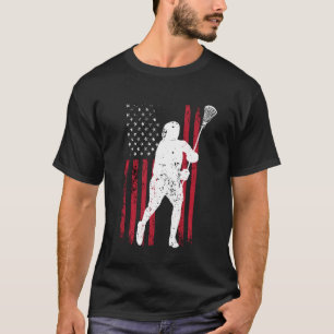 Vintage Lacrosse US-Flagge Lacrosse Men & Women T-Shirt