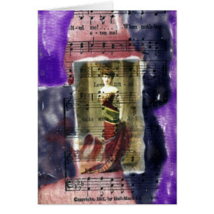 Vintage Lady Mixed Media Collage