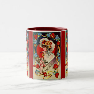 Vintage Lady My Valentine Tasse
