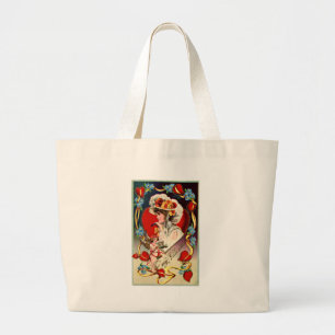 Vintage Lady My Valentine Tote Bag Jumbo Stoffbeutel