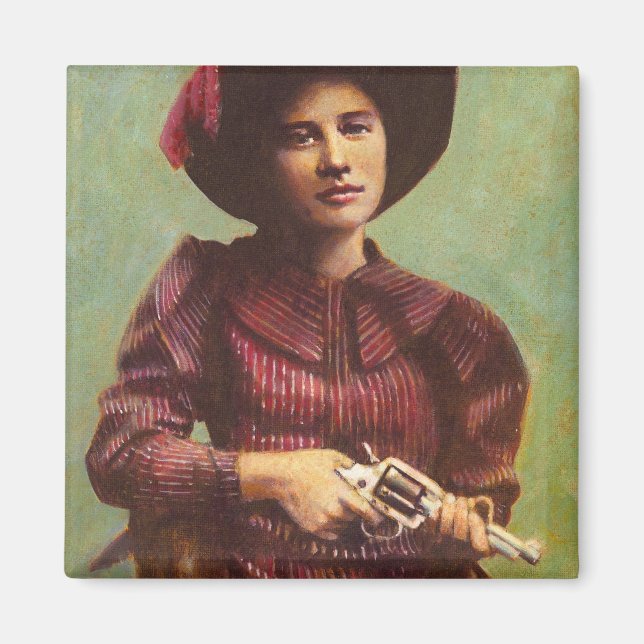 Vintage Lady Outlaw Magnet (Vorne)
