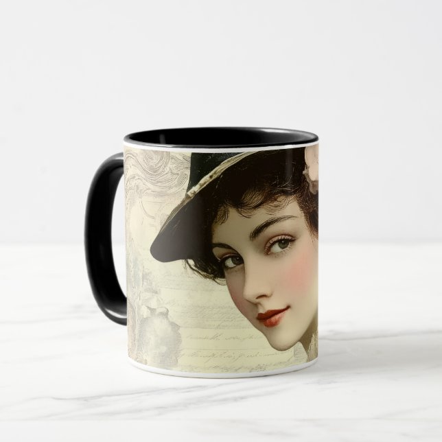 Vintage-Lady Tasse (Vorderseite Links)
