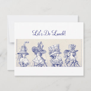 Vintage Ladys Fabulous Hats Lassen Sie uns nach Ma Einladung