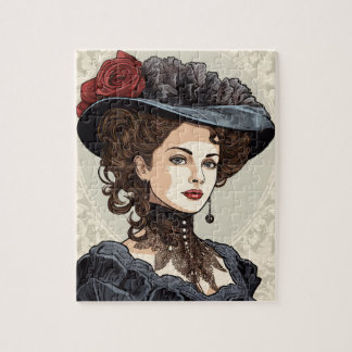 Vintage Ladys in Hats Puzzle