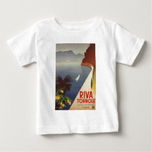 Vintage Lake Garda Riva Torbole Italien Tourismus Baby T-shirt
