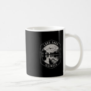 Vintage Lake Sara Illinois Outdoor-Urlaub  Kaffeetasse