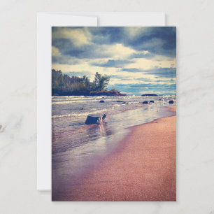Vintage Lake Superior Feiertagskarte