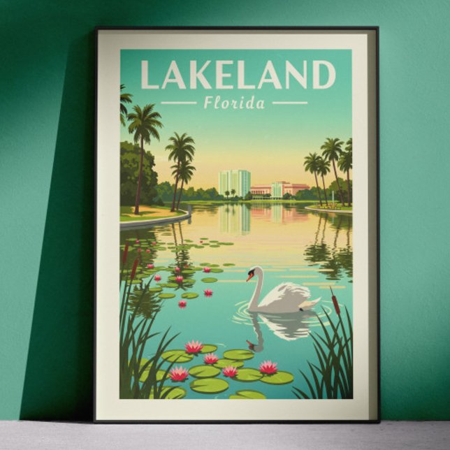 Vintage Lakeland Florida Poster (Von Creator hochgeladen)