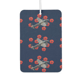 Vintage Lancaster unter den Roten Poppies Autolufterfrischer