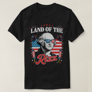 Vintage Land of the Rizz 4th of July Shirt   Retro
