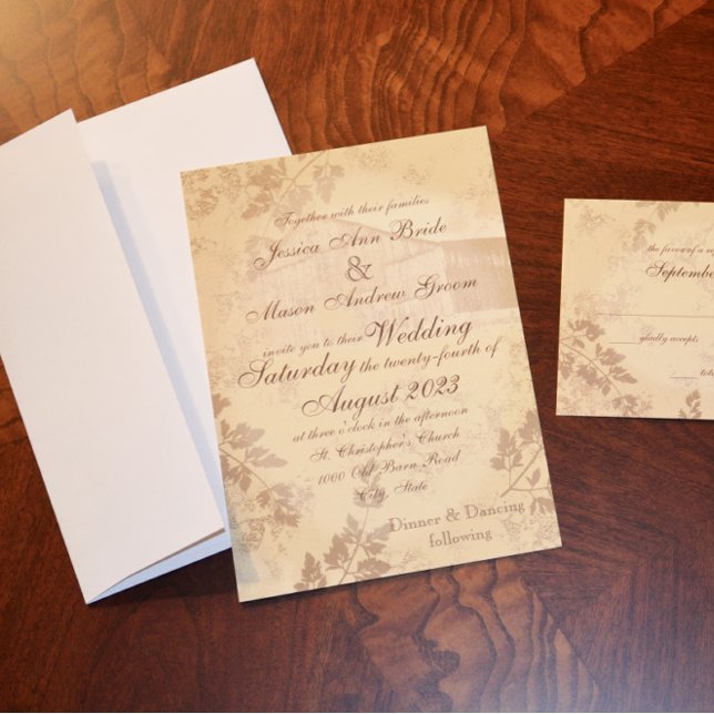 Vintage Landesverheiratung Einladung (Von Creator hochgeladen)