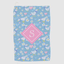 Vintage-Landgans-Muster-Monogramm