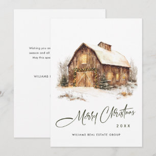 Vintage Landhaus Weihnachten Scheune Kiefer Baum G