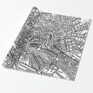 Vintage Landkarte Hamburg Deutschland (1911) Geschenkpapier