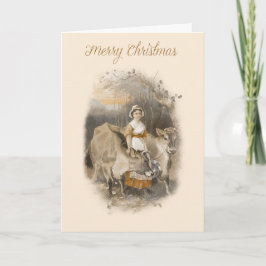 Vintage Landkarte Weihnachtskarte Feiertagskarte