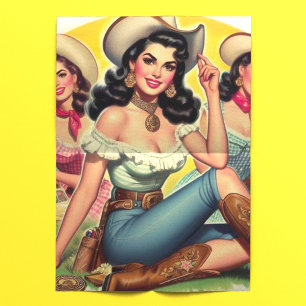 Vintage Landmädchen Seidenpapier