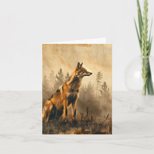 Vintage Landschaft Coyote Herbst Leere