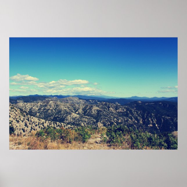 Vintage Landschaft Foto Kunst. Poster (Vorne)