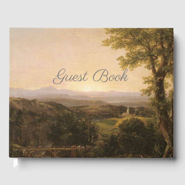 Vintage Landschaft Gästebuch (Vorderseite)