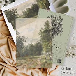 Vintage-Landschaft in Salbeigrün als Overlay für d