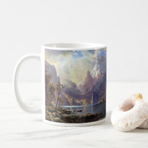 Vintage Landschaft, Tahoe-See bei Albert Bierstadt Tasse