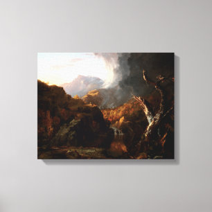 Vintage Landschaft von Thomas Cole mit totem Baum Leinwanddruck