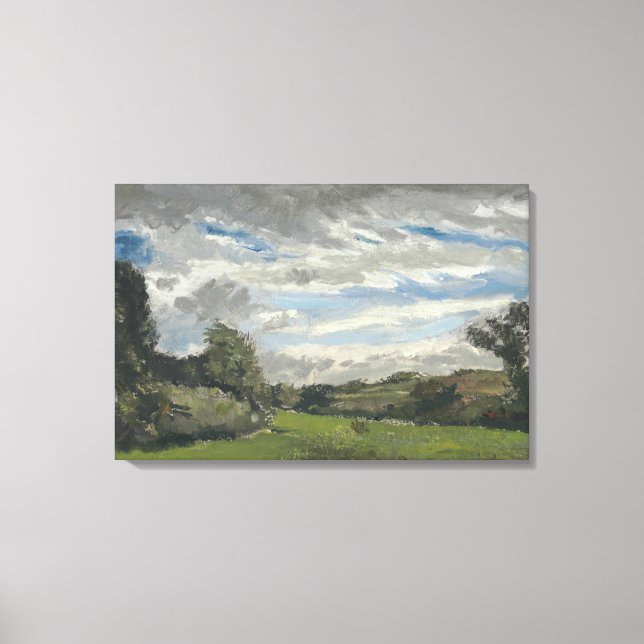 Vintage Landschaft von Van Gogh mit Dünen Leinwanddruck (Vorderseite)