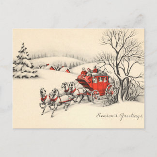 Vintage Landschafts-Postkarte Feiertagspostkarte