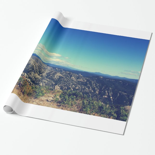 Vintage Landschaftsfotografie Geschenkpapier (Ungerollt)