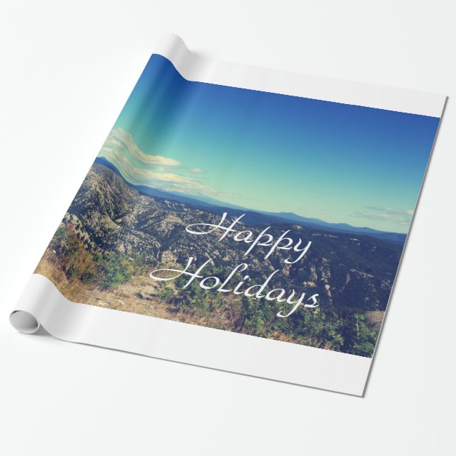 Vintage Landschaftsfotografie Geschenkpapier (Ungerollt)