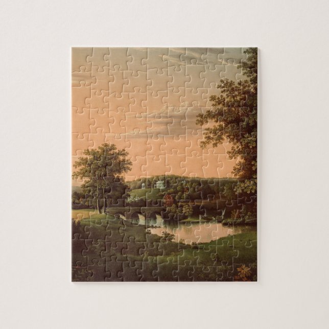 Vintage-Landschaftspuzzle Puzzle (Vertikal)