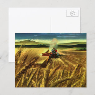Vintage landwirtschaftliche Betriebe, Weidewirtsch Postkarte