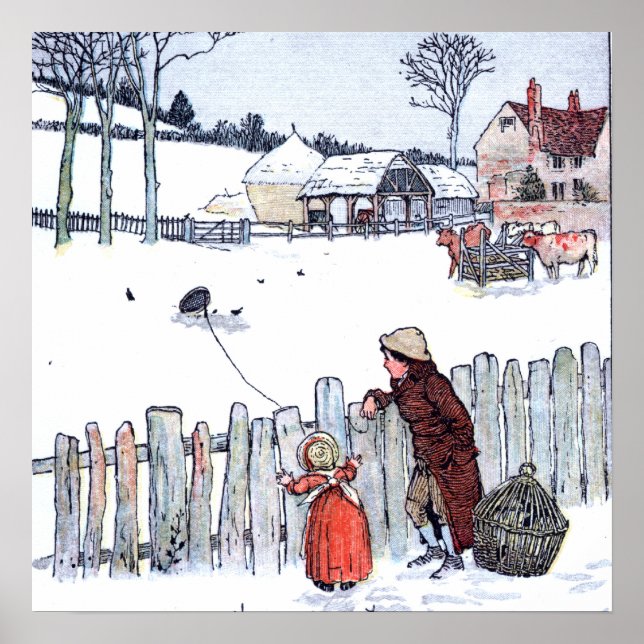 Vintage landwirtschaftliche Kinder Poster (Vorne)