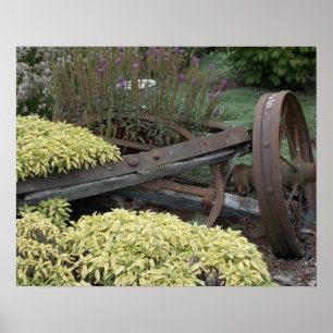 Vintage landwirtschaftliche Räder Poster