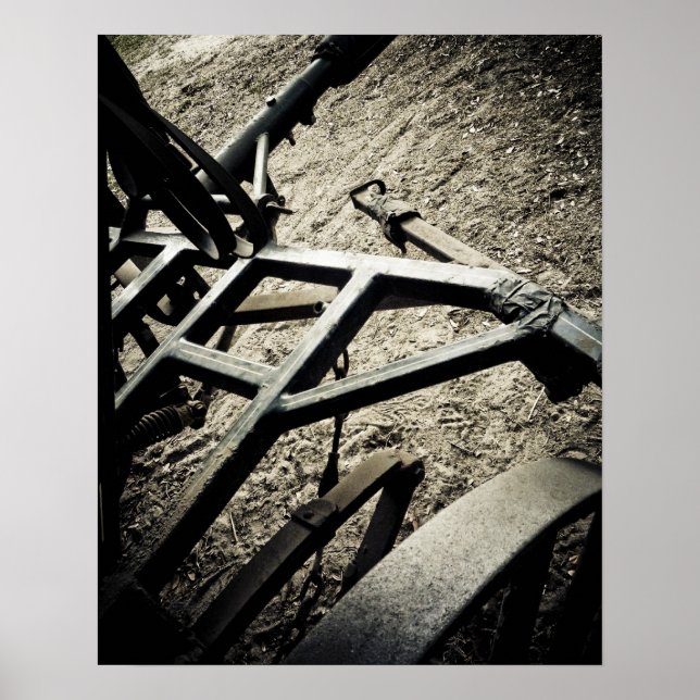 Vintage landwirtschaftliche Werkzeuge Poster (Vorne)