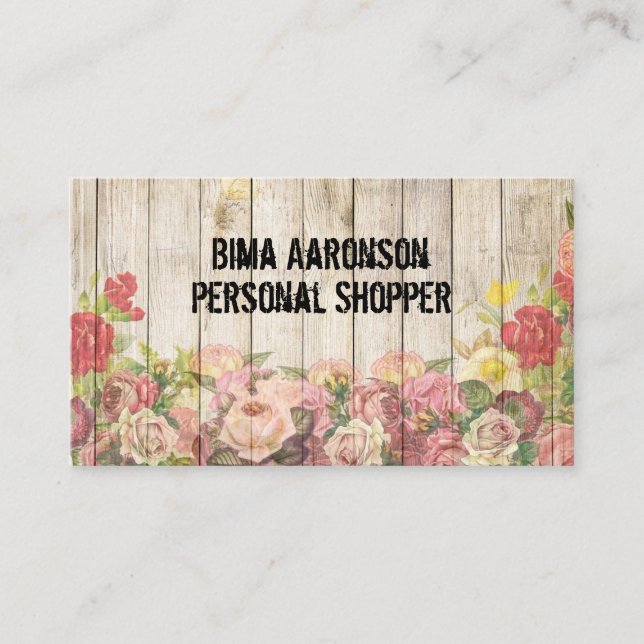 Vintage Landzauber-Visitenkarten Visitenkarte (Vorderseite)