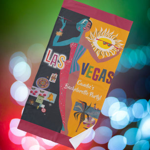 Vintage Las Vegas Junggesellinnen-Abschiedsparty  Strandtuch