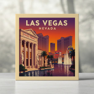 Vintage Las Vegas Nevada Fliese