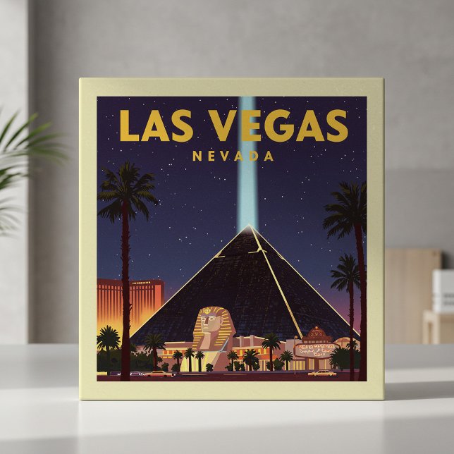 Vintage Las Vegas Nevada Fliese (Von Creator hochgeladen)