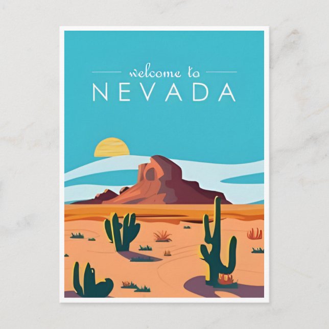 Vintage Las Vegas Nevada Grüße vom Empfang Postkarte (Vorderseite)