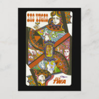 Vintage Las Vegas Travel Postkarte